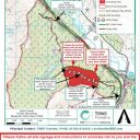 Map showing forestry works in Ewich Forest